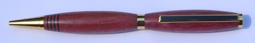 Purple Heart Pen - Grooved
